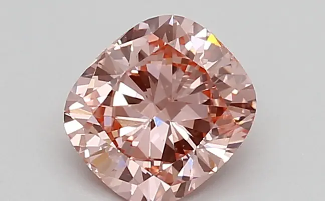 0.83ct FANCY VIVID  PINK VS1 Cushion (IGI)