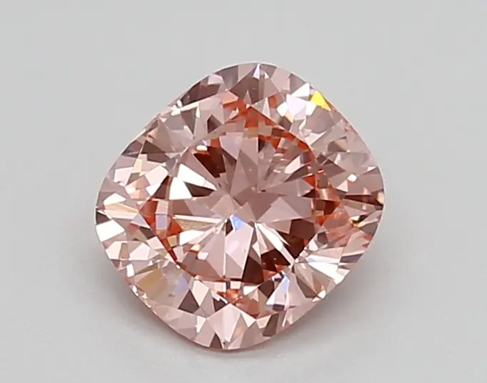 0.83ct FANCY VIVID  PINK VS1 Cushion (IGI)