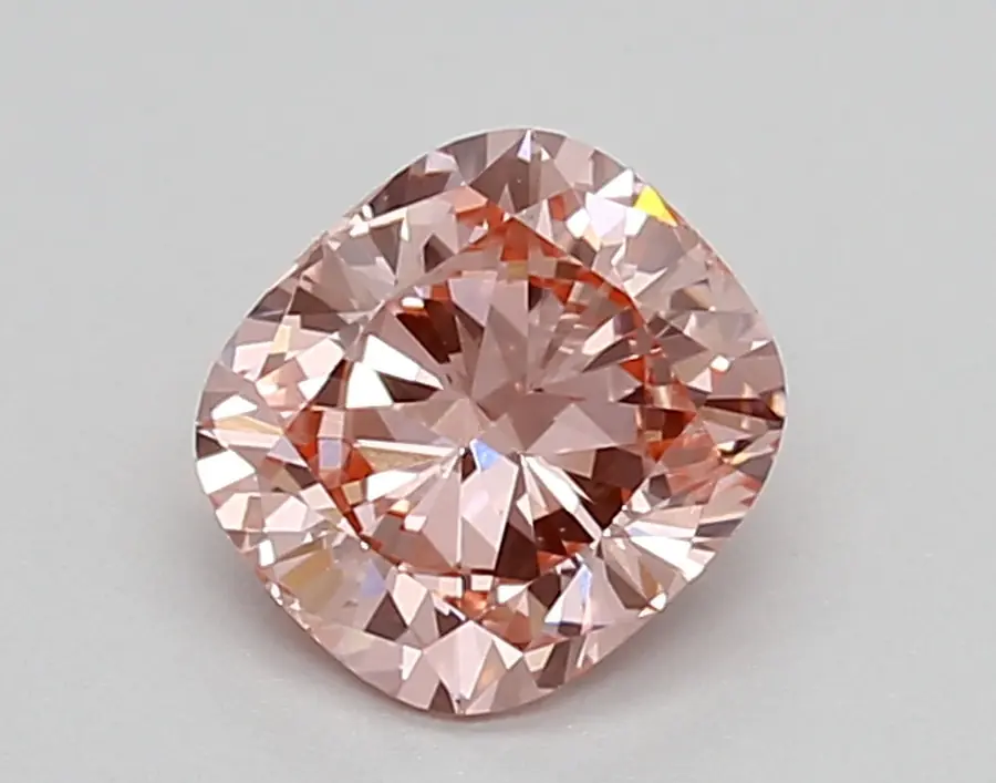0.83ct FANCY VIVID  PINK VS1 Cushion (IGI)