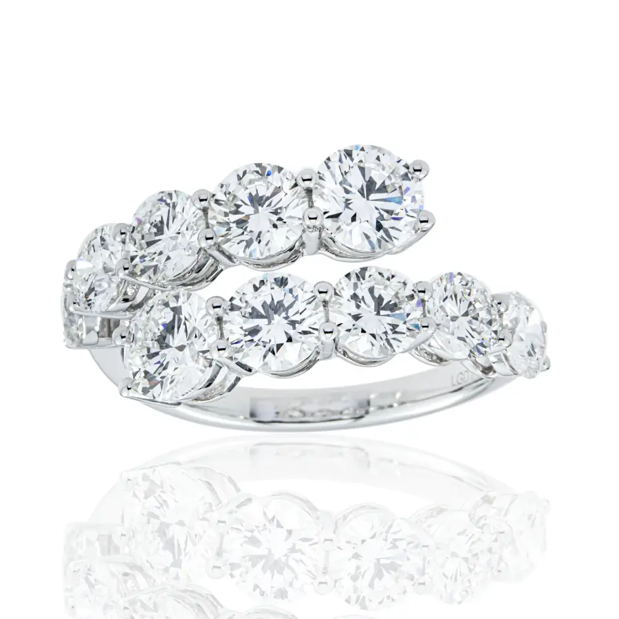 Round Shape multi Diamond Designer Engagement Ring