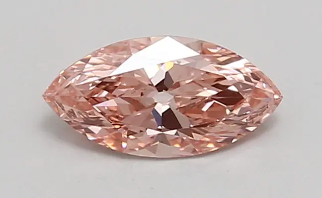0.82ct FANCY VIVID  PINK VVS2 Marquise Old Miner (IGI)