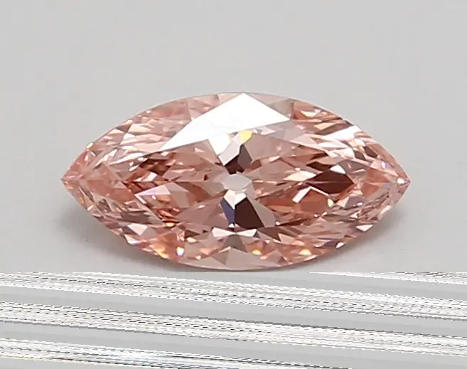 0.82ct FANCY VIVID  PINK VVS2 Marquise Old Miner (IGI)