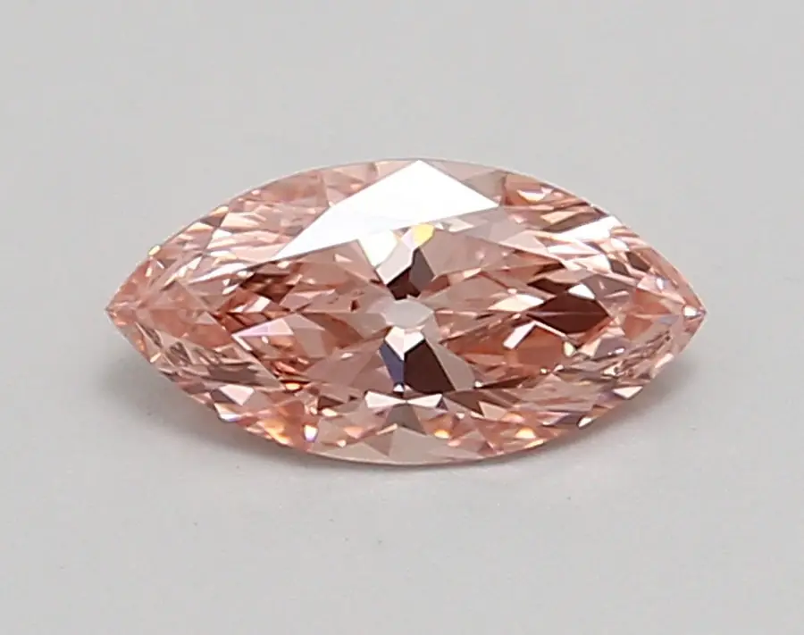 0.82ct FANCY VIVID  PINK VVS2 Marquise Old Miner (IGI)