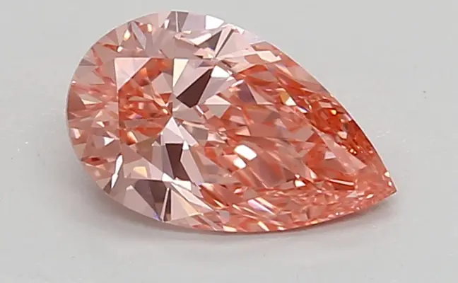 0.82ct FANCY VIVID  PINK VVS1 Pear (IGI)