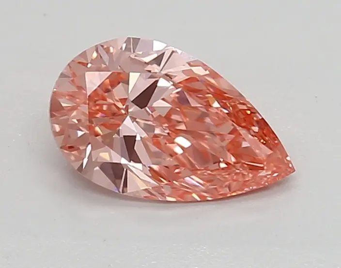 0.82ct FANCY VIVID  PINK VVS1 Pear (IGI)