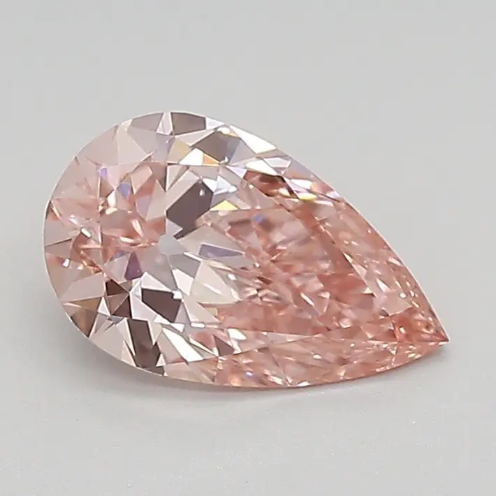 0.80ct FANCY VIVID  PINK VVS2 Pear (IGI)