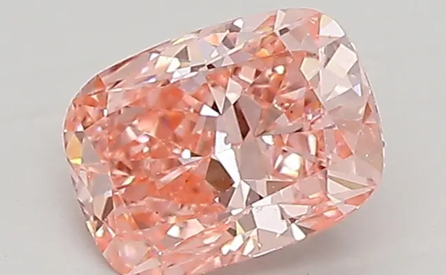 0.80ct FANCY VIVID  PINK VS2 Cushion (IGI)