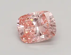 0.79ct FANCY VIVID  PINK VVS2 Cushion (IGI)