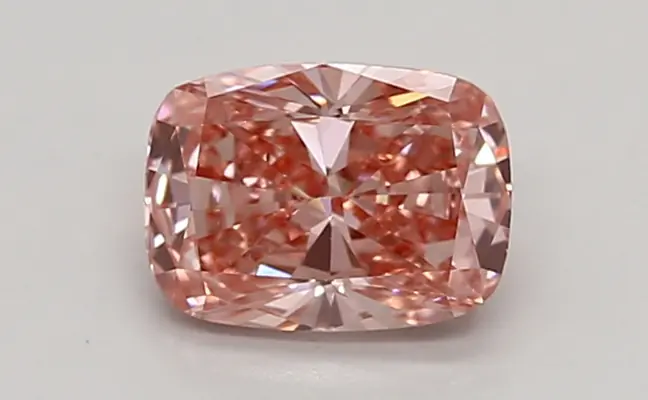 0.79ct FANCY VIVID  PINK VS1 Cushion (IGI)