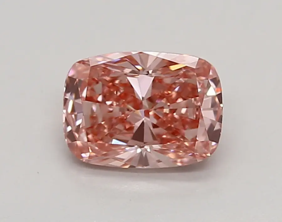0.79ct FANCY VIVID  PINK VS1 Cushion (IGI)