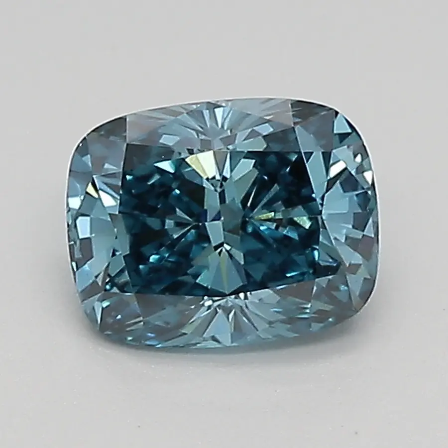 0.78ct FANCY VIVID  BLUE VS1 Cushion (IGI)