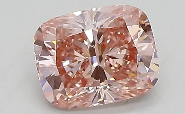 0.77ct FANCY VIVID  PINK VS1 Cushion (IGI)
