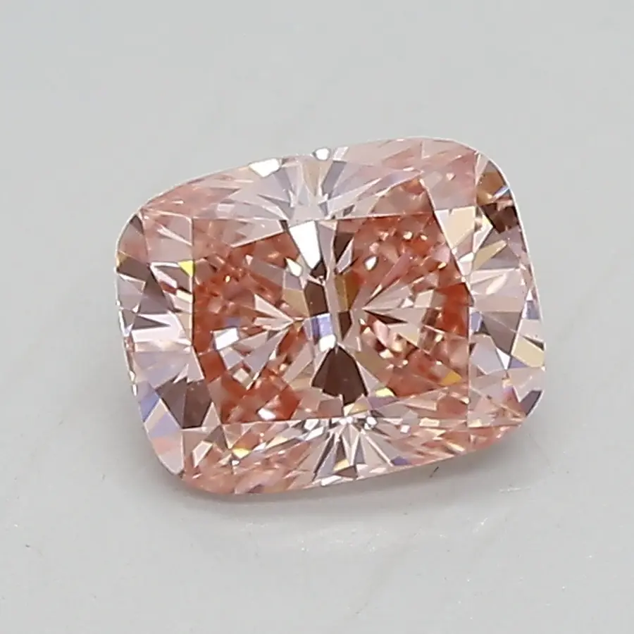 0.77ct FANCY VIVID  PINK VS1 Cushion (IGI)