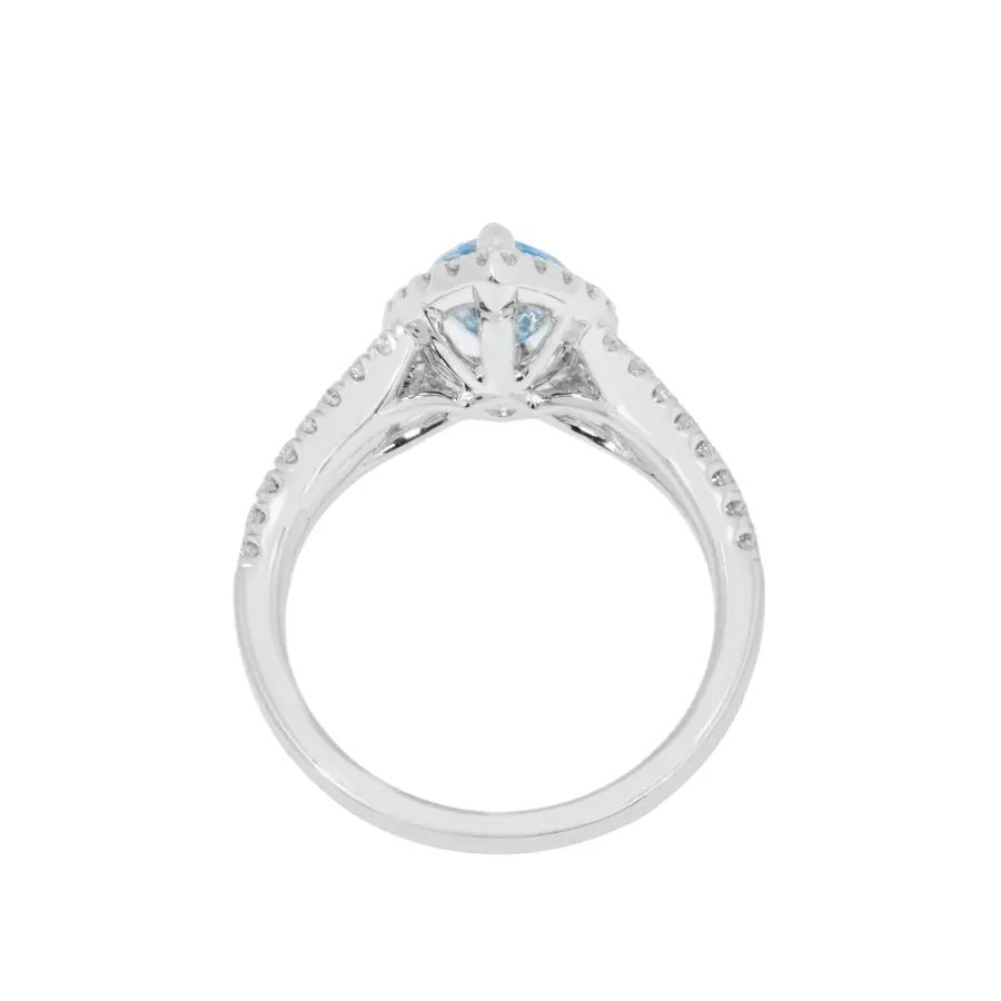 Skyblue Marquies Lab Grown Solitaire Diamond Ring