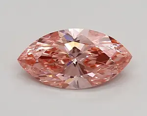 0.75ct FANCY VIVID  PINK VVS2 Marquise (IGI)