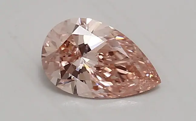 0.74ct FANCY VIVID  PINK VS1 Pear (IGI)