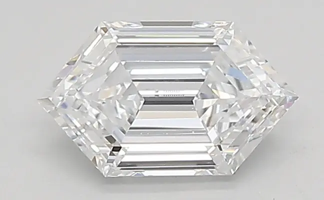 0.74ct D VVS2 Long Hexagon (IGI)