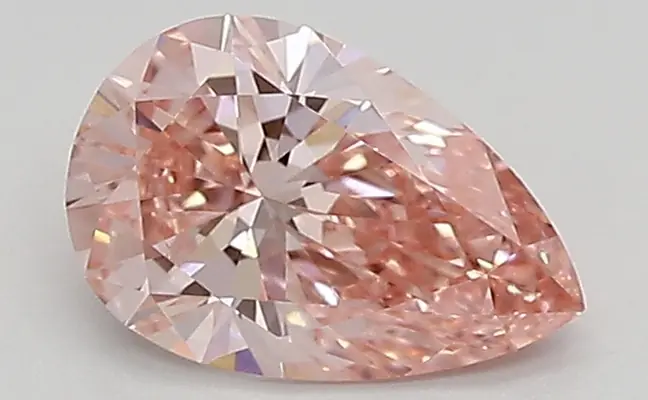 0.73ct FANCY VIVID  PINK VS1 Pear (IGI)