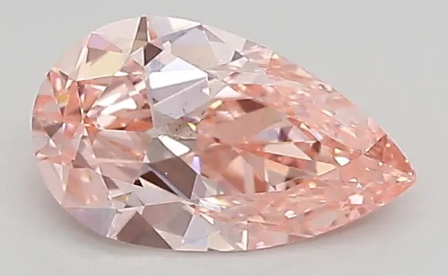 0.72ct FANCY VIVID  PINK SI1 Pear (IGI)
