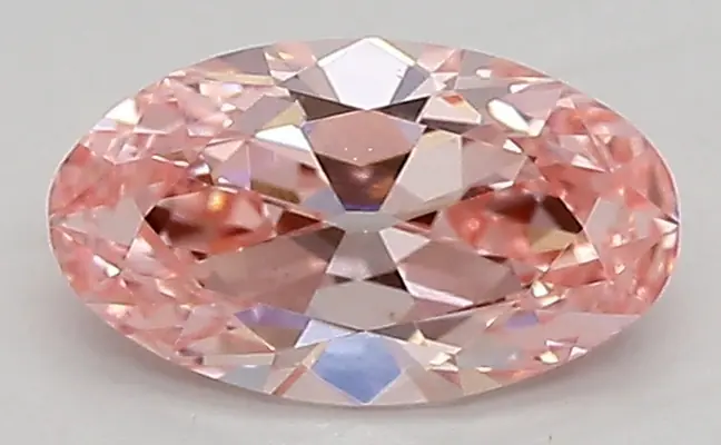 0.71ct FANCY VIVID  PINK VVS2 Moval (IGI)