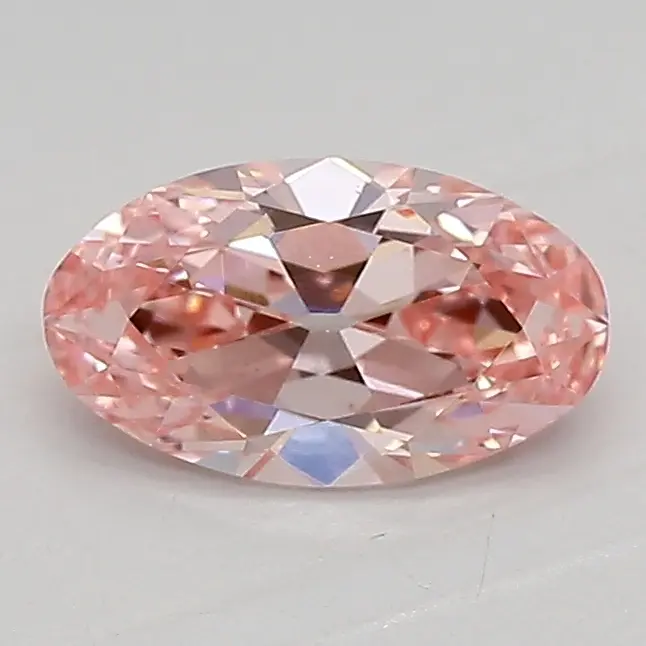 0.71ct FANCY VIVID  PINK VVS2 Moval (IGI)
