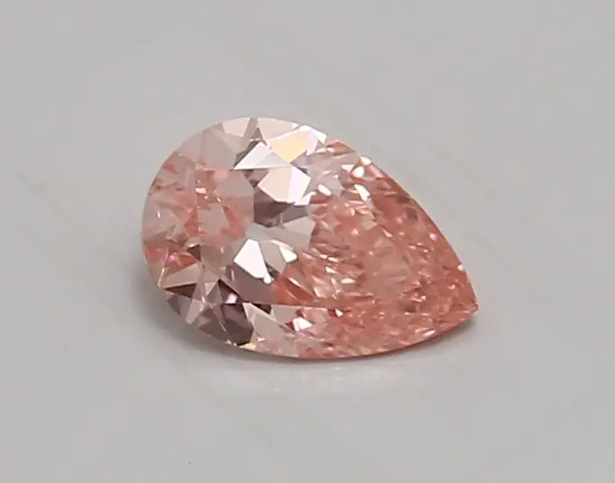 0.71ct FANCY VIVID  PINK VVS2 Pear (IGI)