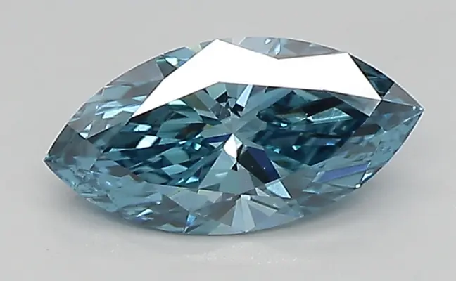 0.70ct FANCY VIVID  BLUE VS1 Marquise (IGI)