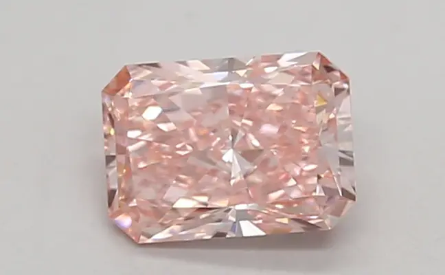 0.69ct FANCY VIVID  PINK VVS1 Radiant (IGI)