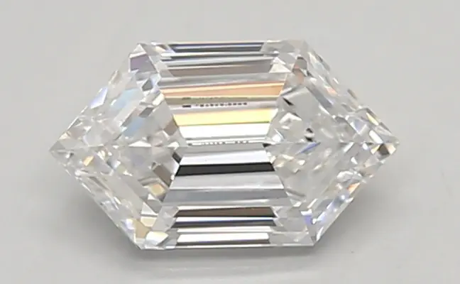0.69ct D VVS2 Long Hexagon (IGI)