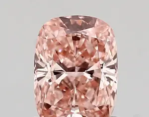0.67ct FANCY VIVID  PINK VVS1 Cushion (IGI)