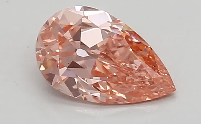 0.67ct FANCY VIVID  PINK VS1 Pear (IGI)