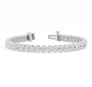 Oval North South Tilt Tennis Bracelet