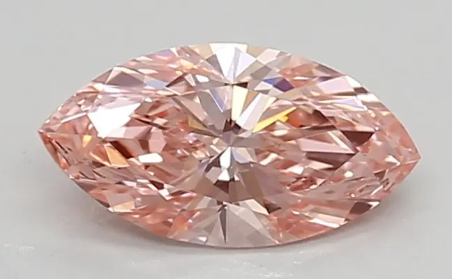 0.65ct FANCY VIVID  PINK VS1 Marquise (IGI)