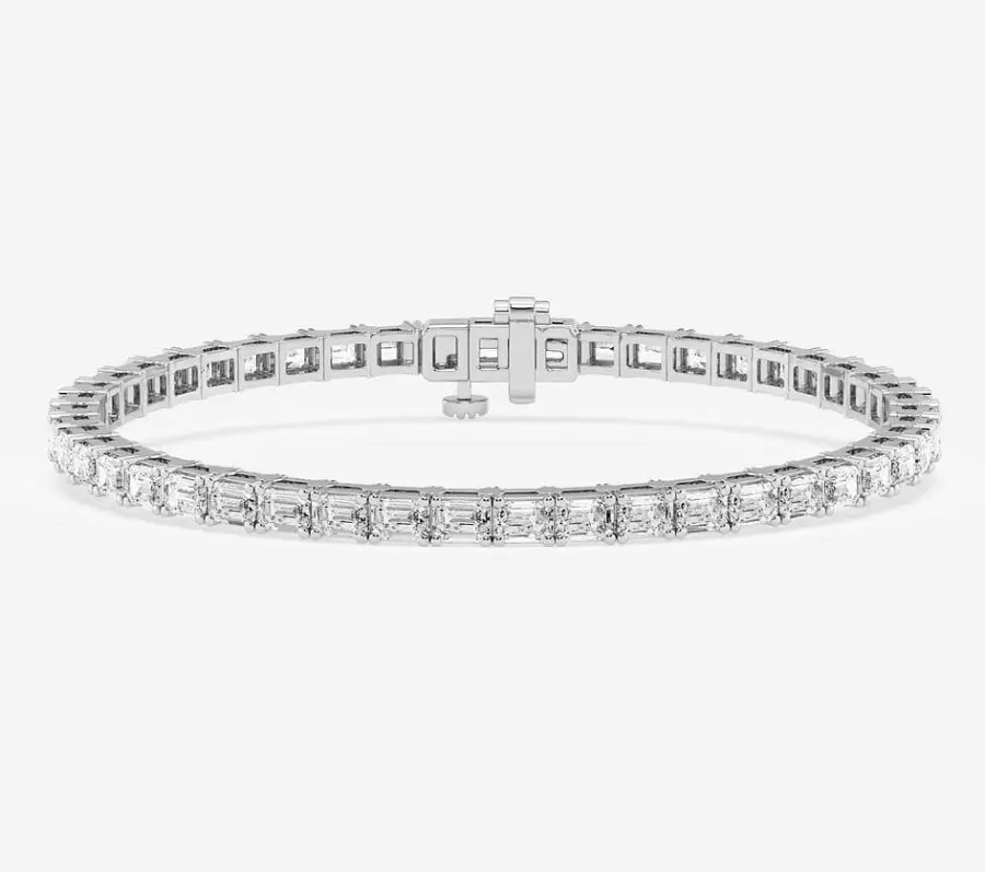 7ctw Emerald East-West Tennis Bracelet