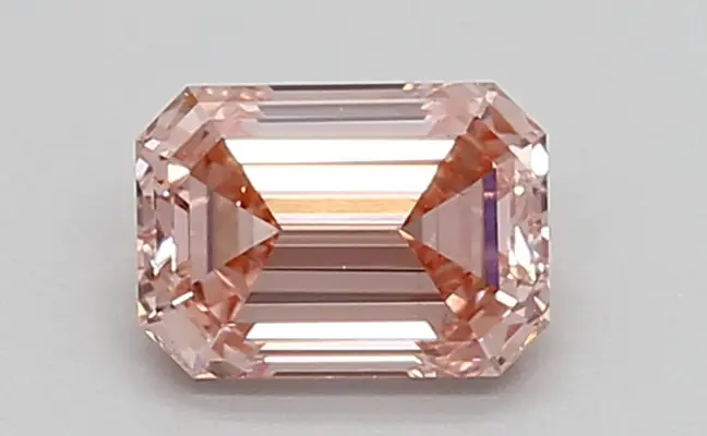 0.64ct FANCY VIVID  PINK VS2 Emerald (IGI)