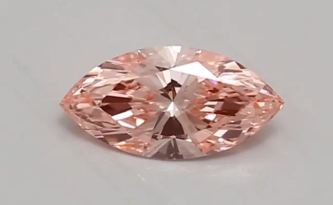 0.64ct FANCY VIVID  PINK VVS2 Marquise (IGI)