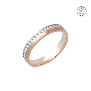 Edward Grace (CI Zaveri)- 0.016 CTW 21 PCS VS Clarity Lab Grown Round Diamond English White Gold Wedding Ring