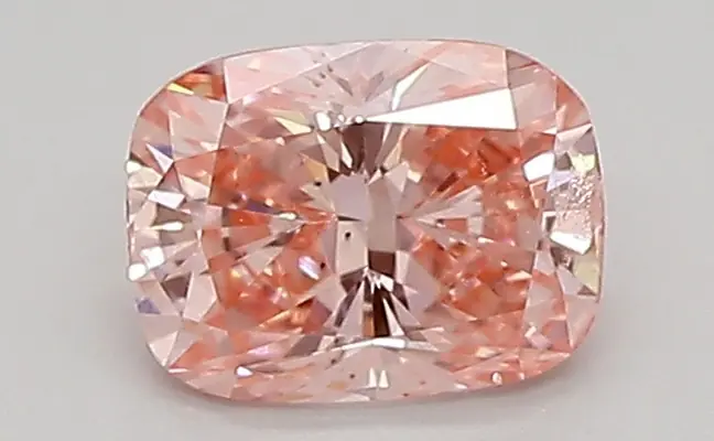 0.63ct FANCY VIVID  PINK SI1 Cushion (IGI)