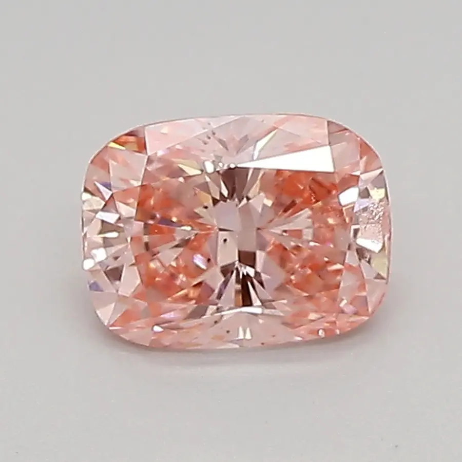 0.63ct FANCY VIVID  PINK SI1 Cushion (IGI)