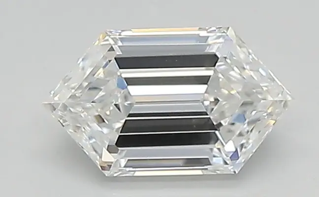 0.63ct D VVS2 Long Hexagon (IGI)