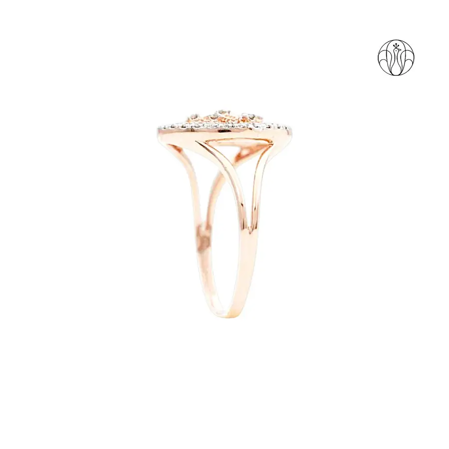 Noor Circle Ring (CI. Zaveri)- 0.20 CTW 35 PCS VS1 Lab Grown Diamond Ring