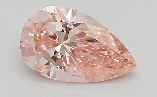 0.62ct FANCY VIVID  PINK VS1 Pear (IGI)