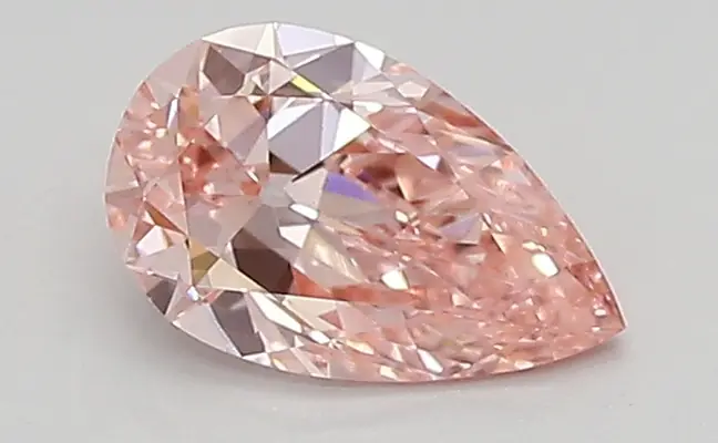 0.62ct FANCY VIVID  PINK VS1 Pear (IGI)