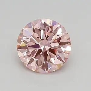 0.61ct FANCY VIVID  PINK VVS2 Round (IGI)
