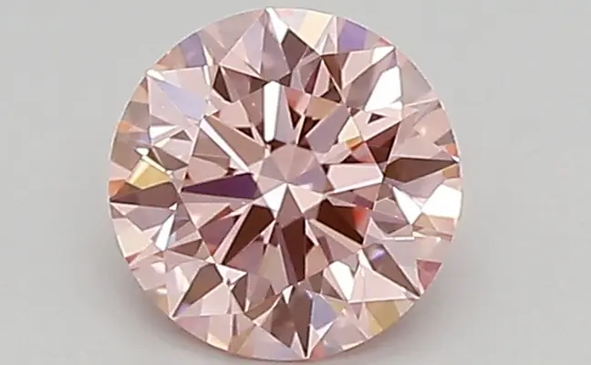 0.61ct FANCY VIVID  PINK VVS2 Round (IGI)
