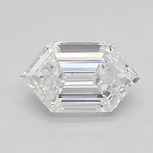 0.61ct D VVS2 Long Hexagon (IGI)