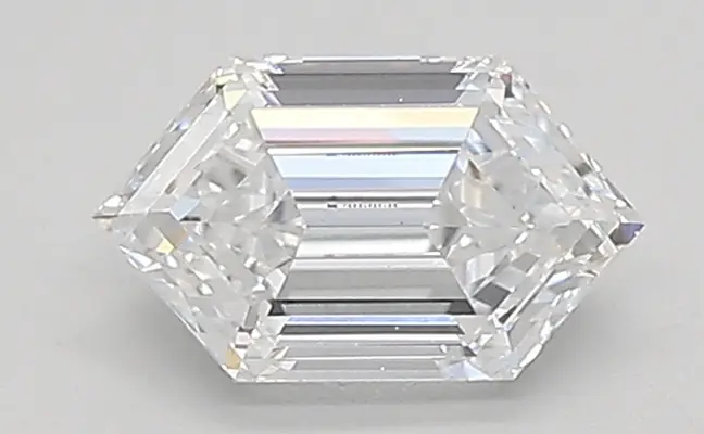 0.61ct D VVS2 Long Hexagon (IGI)