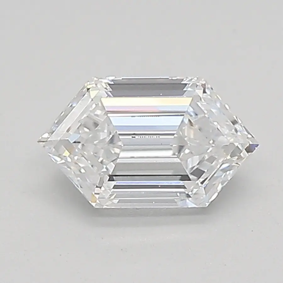 0.61ct D VVS2 Long Hexagon (IGI)