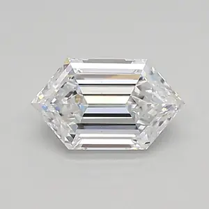 0.61ct D VS1 Long Hexagon (IGI)
