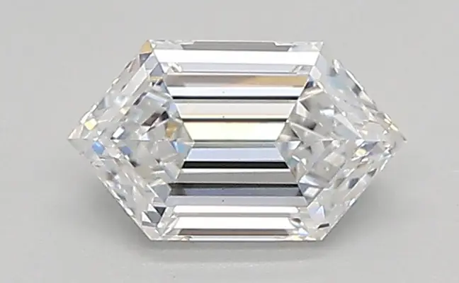 0.61ct D VS1 Long Hexagon (IGI)